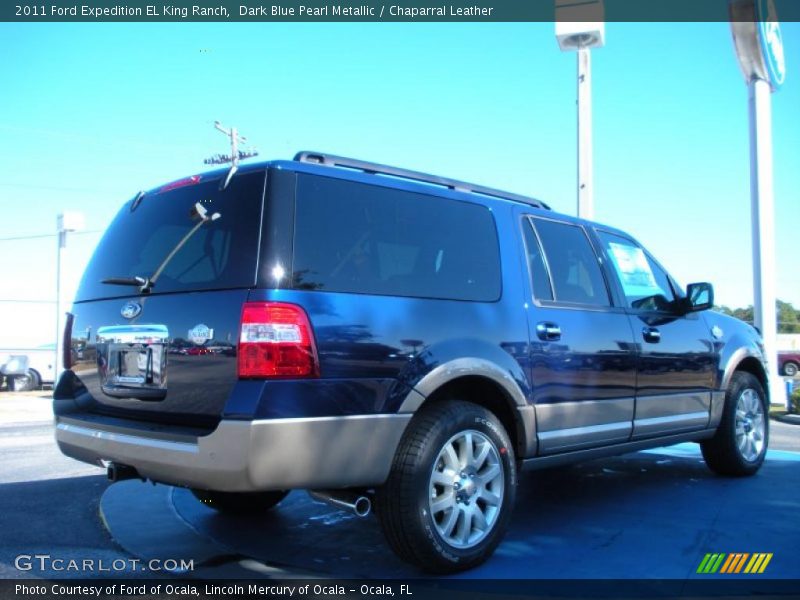 Dark Blue Pearl Metallic / Chaparral Leather 2011 Ford Expedition EL King Ranch
