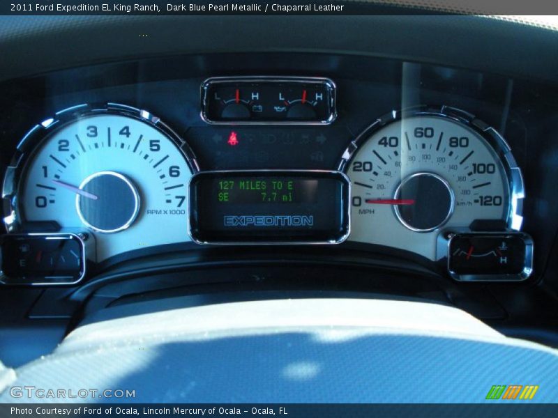 Dark Blue Pearl Metallic / Chaparral Leather 2011 Ford Expedition EL King Ranch