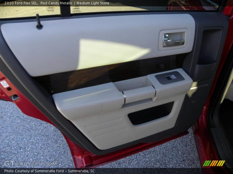 Red Candy Metallic / Medium Light Stone 2010 Ford Flex SEL
