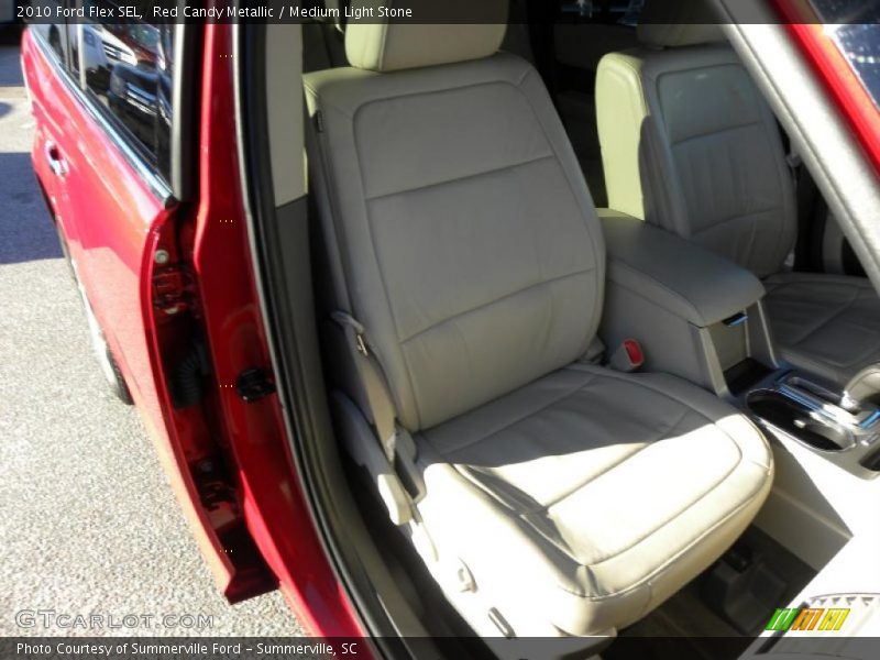 Red Candy Metallic / Medium Light Stone 2010 Ford Flex SEL