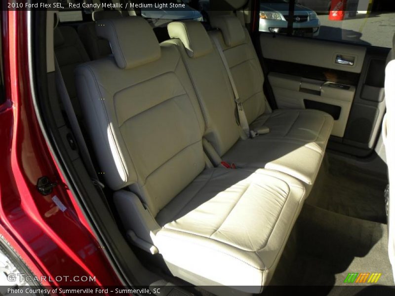Red Candy Metallic / Medium Light Stone 2010 Ford Flex SEL