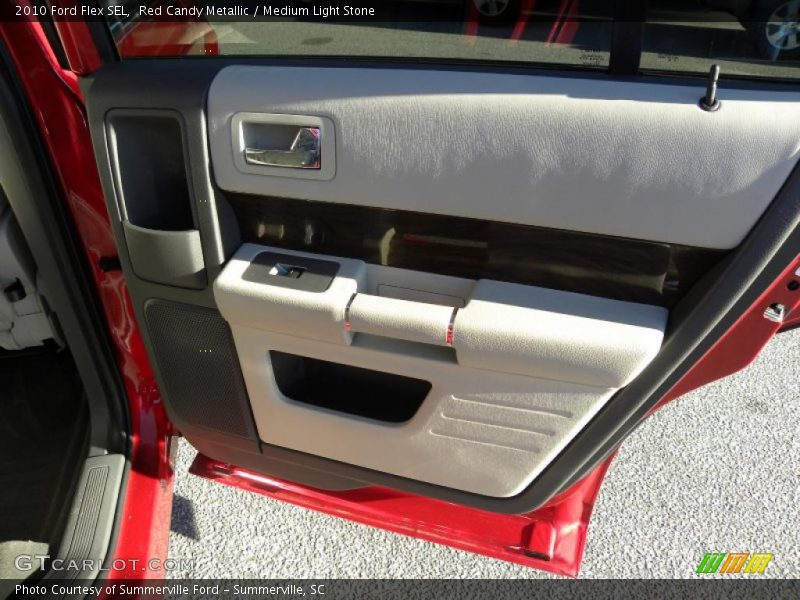 Red Candy Metallic / Medium Light Stone 2010 Ford Flex SEL