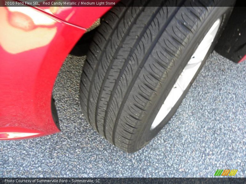 Red Candy Metallic / Medium Light Stone 2010 Ford Flex SEL
