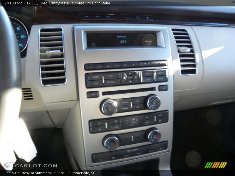 Red Candy Metallic / Medium Light Stone 2010 Ford Flex SEL