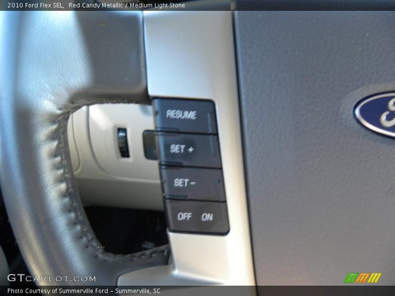 Red Candy Metallic / Medium Light Stone 2010 Ford Flex SEL
