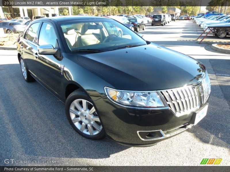 Atlantis Green Metallic / Light Camel 2010 Lincoln MKZ FWD