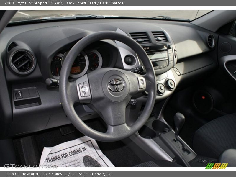  2008 RAV4 Sport V6 4WD Dark Charcoal Interior
