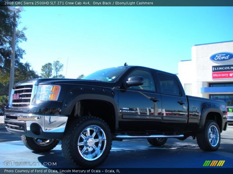 Onyx Black / Ebony/Light Cashmere 2008 GMC Sierra 2500HD SLT Z71 Crew Cab 4x4