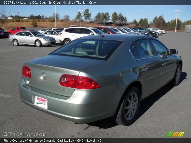 Sagemist Green Metallic / Titanium Gray 2007 Buick Lucerne CXL