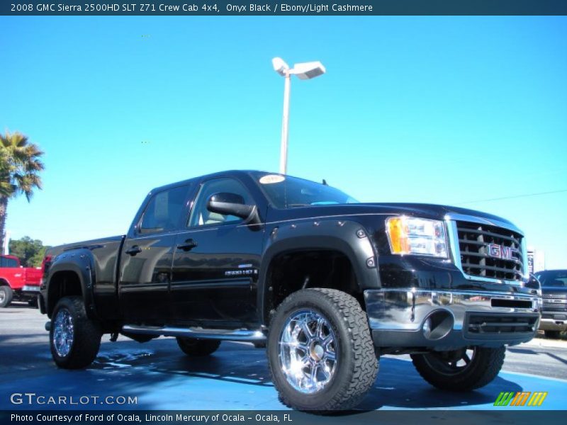 Onyx Black / Ebony/Light Cashmere 2008 GMC Sierra 2500HD SLT Z71 Crew Cab 4x4