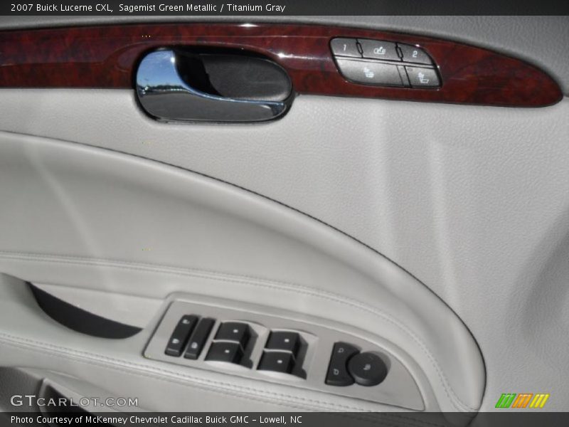 Sagemist Green Metallic / Titanium Gray 2007 Buick Lucerne CXL