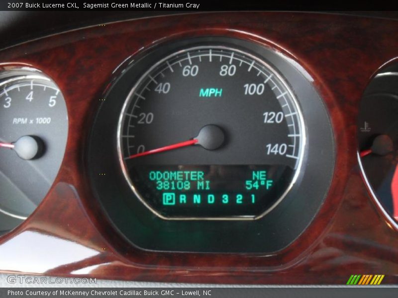 Sagemist Green Metallic / Titanium Gray 2007 Buick Lucerne CXL