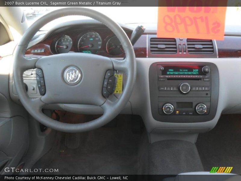 Sagemist Green Metallic / Titanium Gray 2007 Buick Lucerne CXL