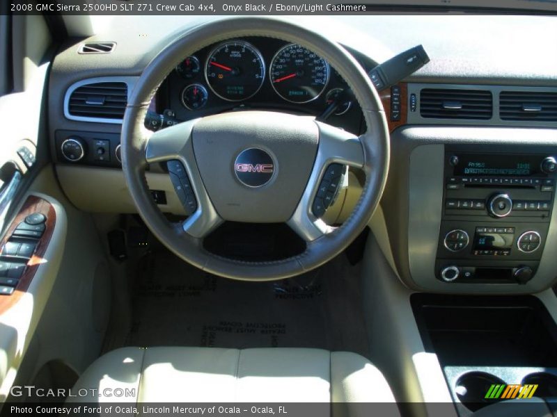 Onyx Black / Ebony/Light Cashmere 2008 GMC Sierra 2500HD SLT Z71 Crew Cab 4x4