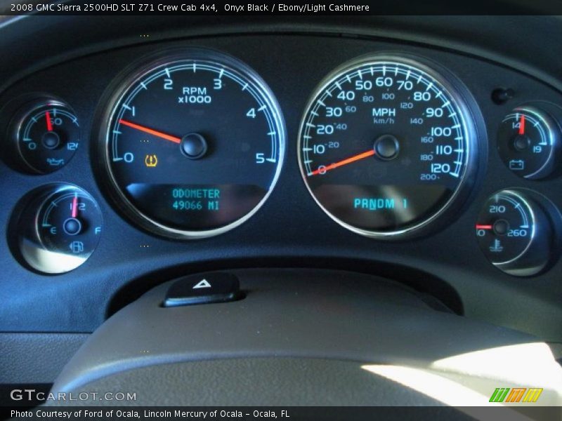 Onyx Black / Ebony/Light Cashmere 2008 GMC Sierra 2500HD SLT Z71 Crew Cab 4x4