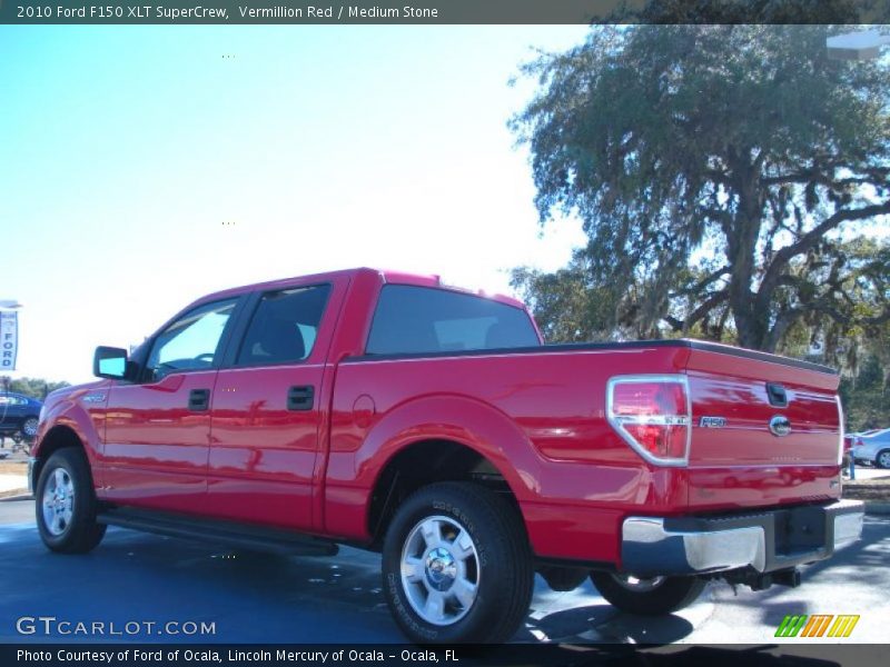 Vermillion Red / Medium Stone 2010 Ford F150 XLT SuperCrew