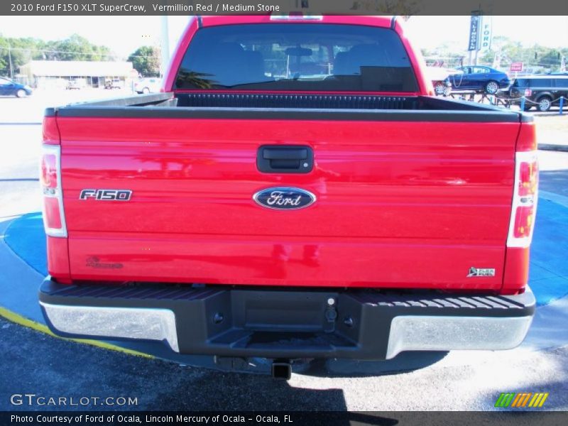Vermillion Red / Medium Stone 2010 Ford F150 XLT SuperCrew