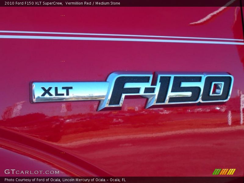 Vermillion Red / Medium Stone 2010 Ford F150 XLT SuperCrew
