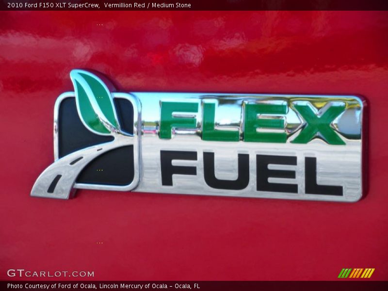 Vermillion Red / Medium Stone 2010 Ford F150 XLT SuperCrew