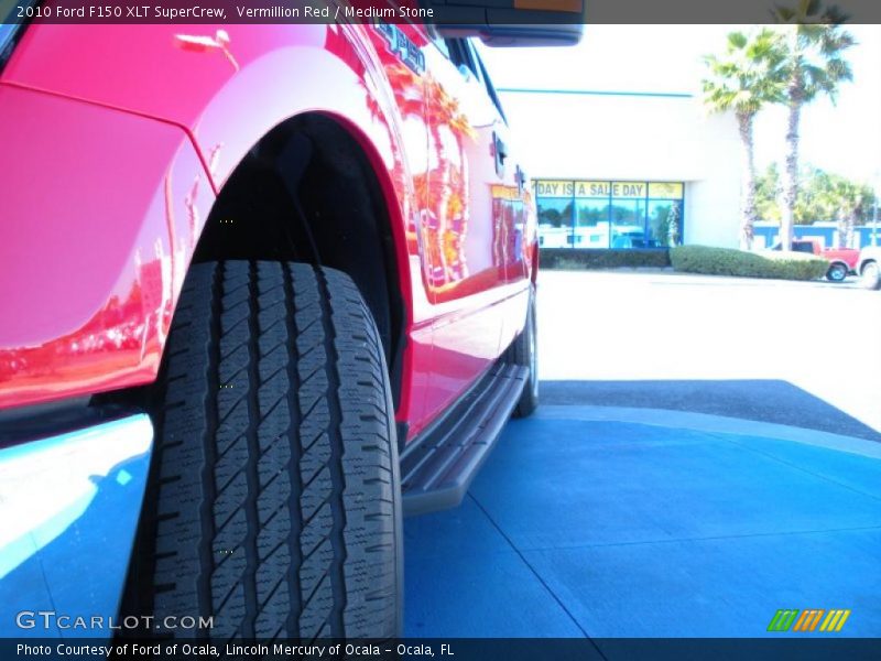 Vermillion Red / Medium Stone 2010 Ford F150 XLT SuperCrew