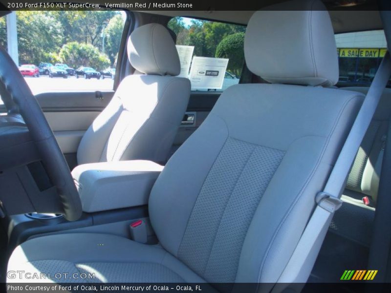 Vermillion Red / Medium Stone 2010 Ford F150 XLT SuperCrew
