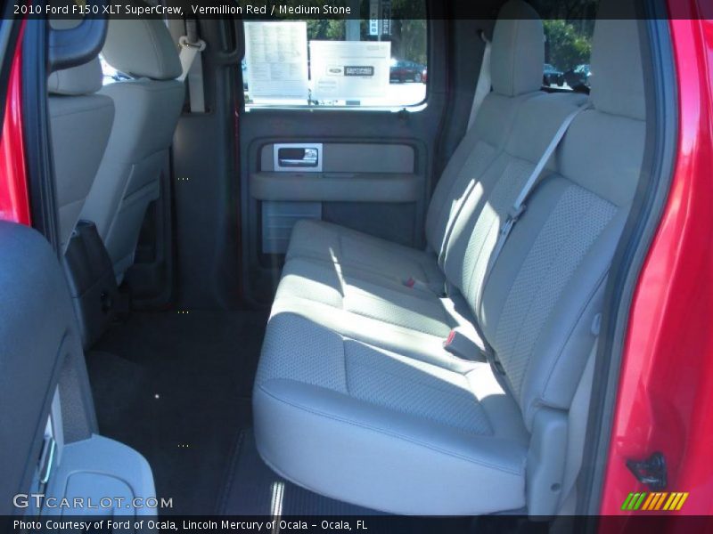 Vermillion Red / Medium Stone 2010 Ford F150 XLT SuperCrew