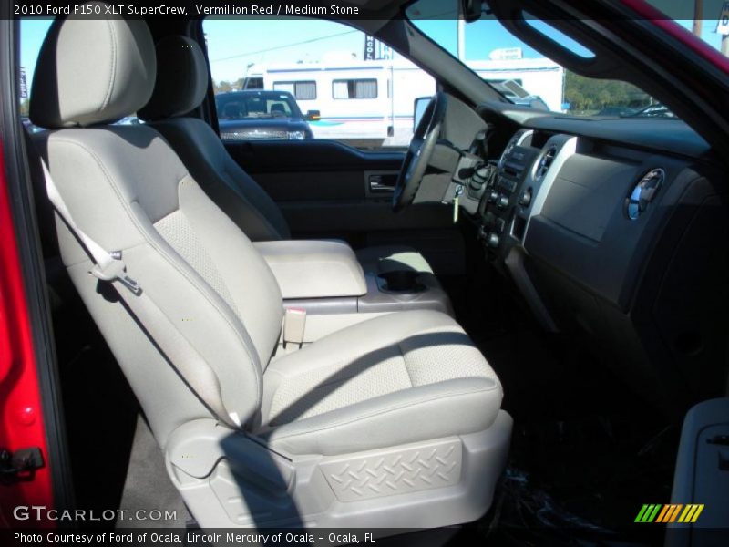 Vermillion Red / Medium Stone 2010 Ford F150 XLT SuperCrew
