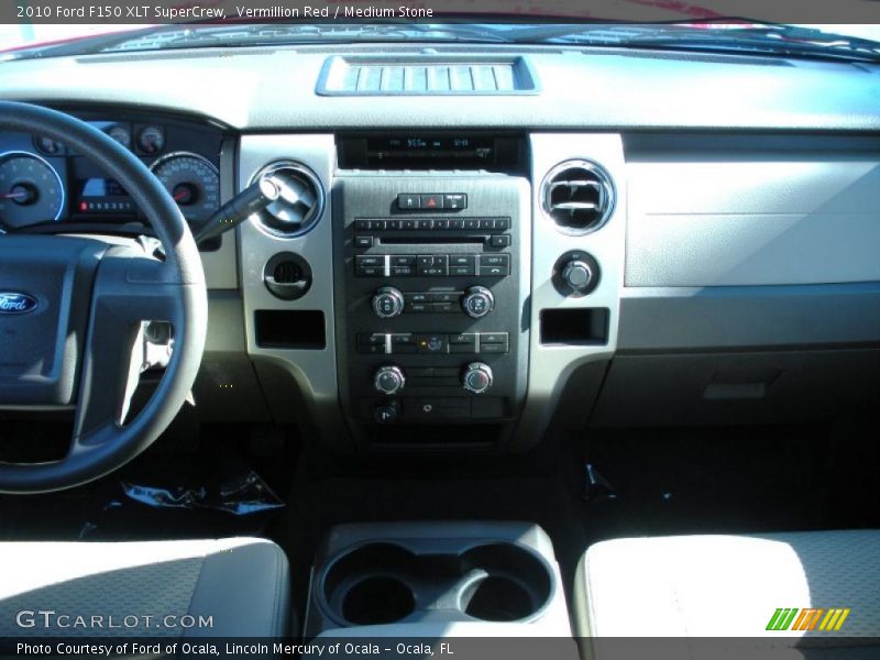 Vermillion Red / Medium Stone 2010 Ford F150 XLT SuperCrew