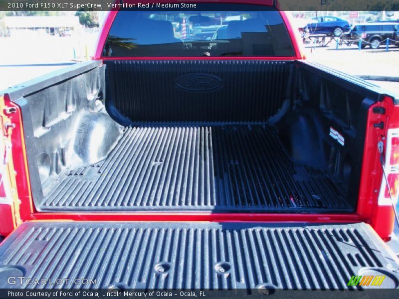 Vermillion Red / Medium Stone 2010 Ford F150 XLT SuperCrew