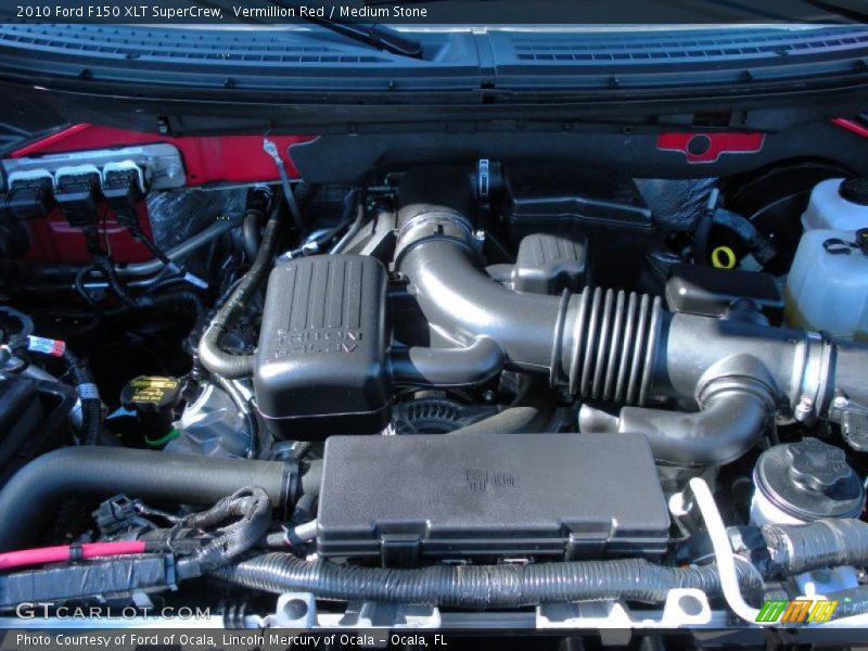 Vermillion Red / Medium Stone 2010 Ford F150 XLT SuperCrew