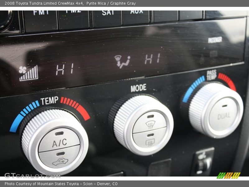 Controls of 2008 Tundra Limited CrewMax 4x4