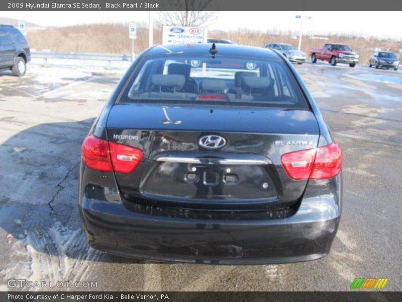 Black Pearl / Black 2009 Hyundai Elantra SE Sedan