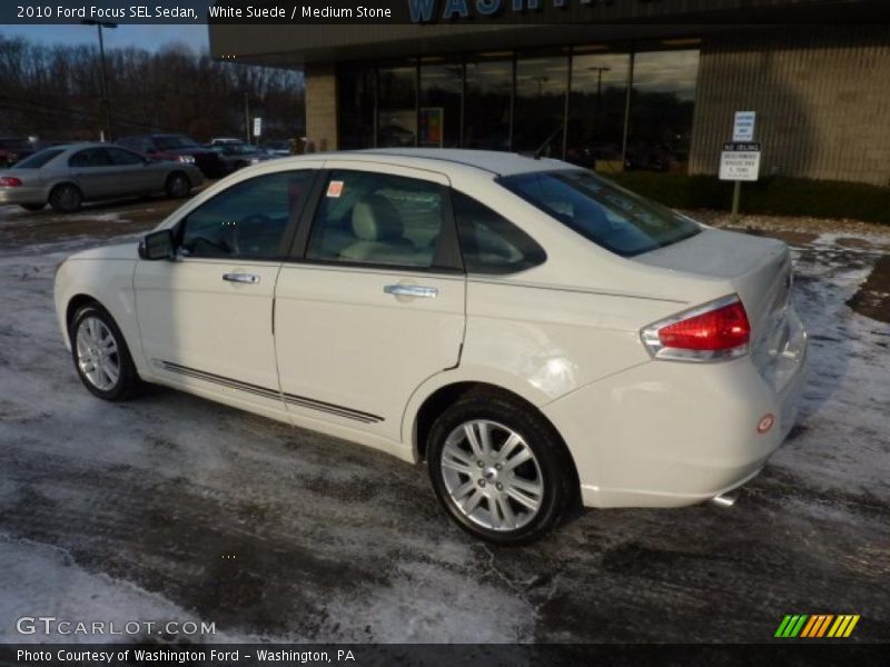 White Suede / Medium Stone 2010 Ford Focus SEL Sedan