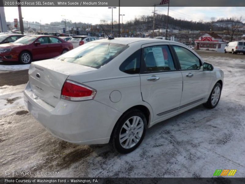 White Suede / Medium Stone 2010 Ford Focus SEL Sedan