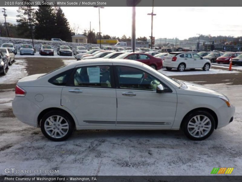 White Suede / Medium Stone 2010 Ford Focus SEL Sedan