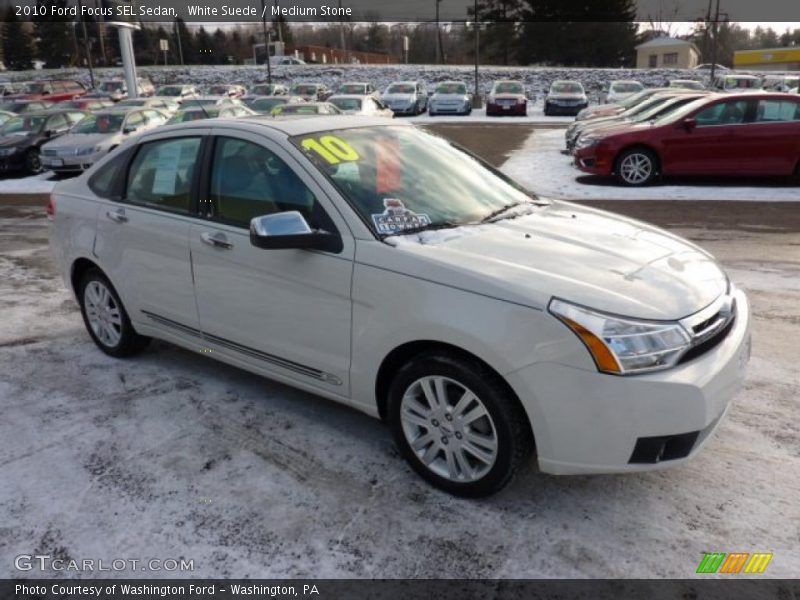 White Suede / Medium Stone 2010 Ford Focus SEL Sedan