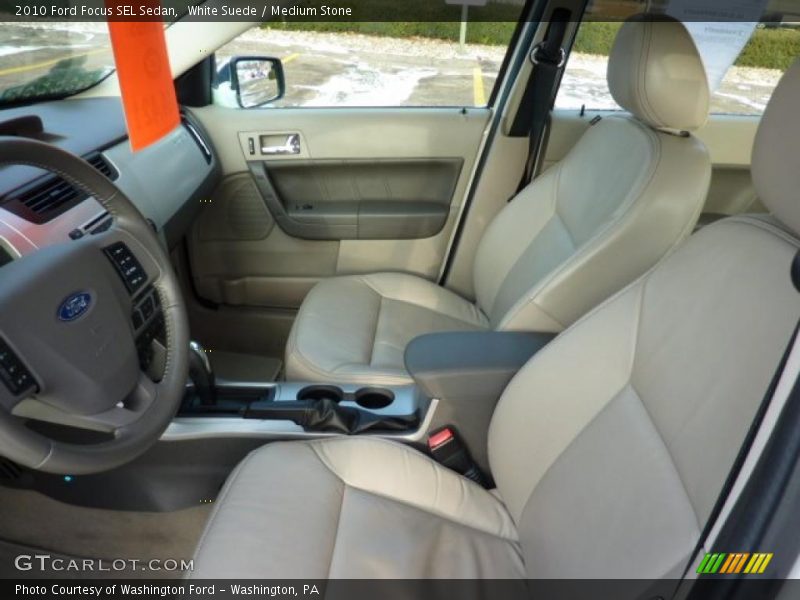 White Suede / Medium Stone 2010 Ford Focus SEL Sedan