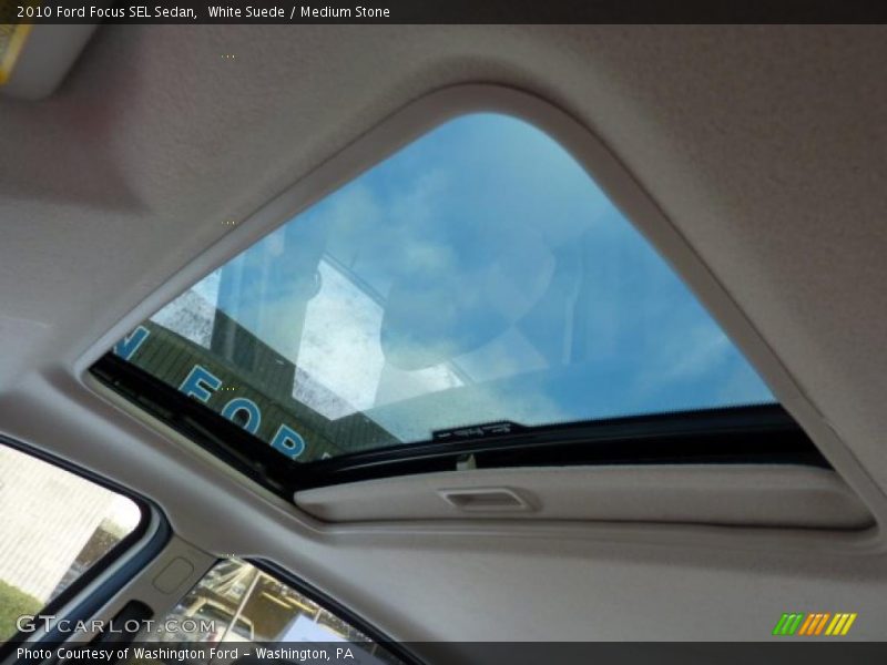 White Suede / Medium Stone 2010 Ford Focus SEL Sedan