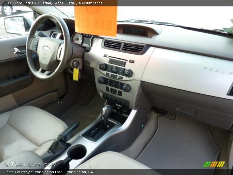 White Suede / Medium Stone 2010 Ford Focus SEL Sedan