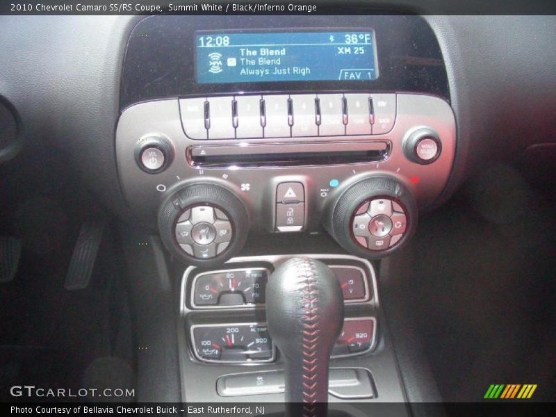 Summit White / Black/Inferno Orange 2010 Chevrolet Camaro SS/RS Coupe