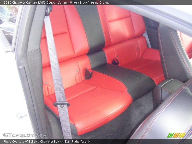Summit White / Black/Inferno Orange 2010 Chevrolet Camaro SS/RS Coupe