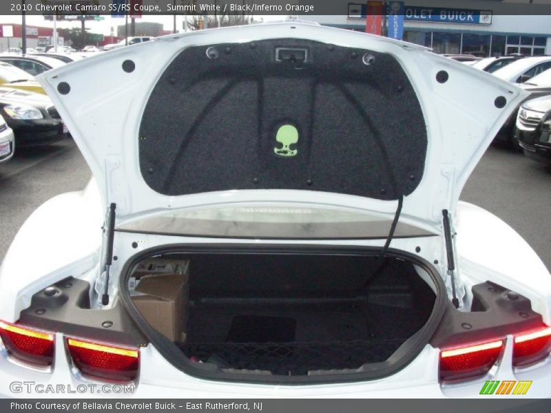 Summit White / Black/Inferno Orange 2010 Chevrolet Camaro SS/RS Coupe