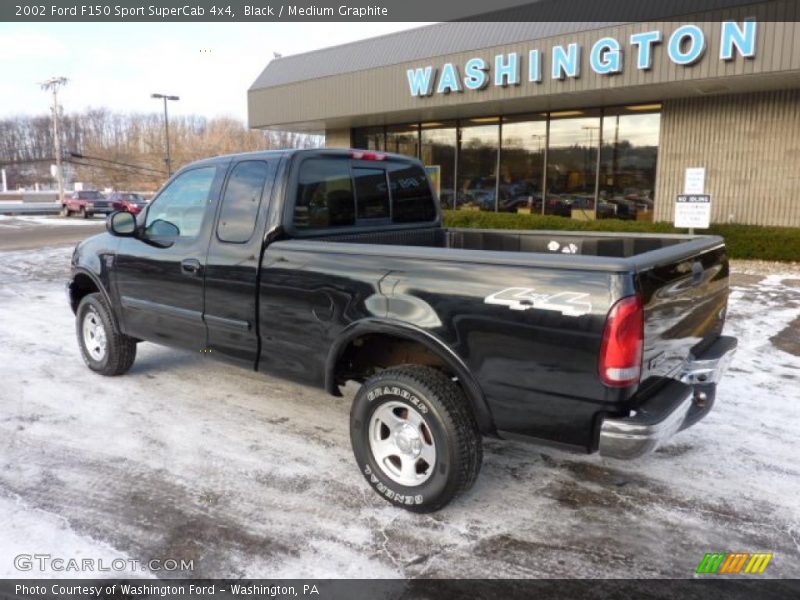 Black / Medium Graphite 2002 Ford F150 Sport SuperCab 4x4