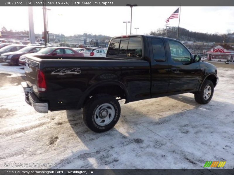 Black / Medium Graphite 2002 Ford F150 Sport SuperCab 4x4