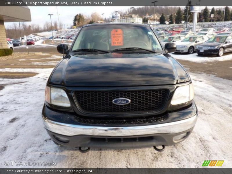 Black / Medium Graphite 2002 Ford F150 Sport SuperCab 4x4