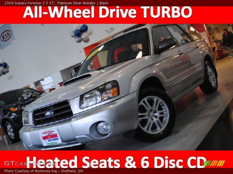 Platinum Silver Metallic / Black 2004 Subaru Forester 2.5 XT