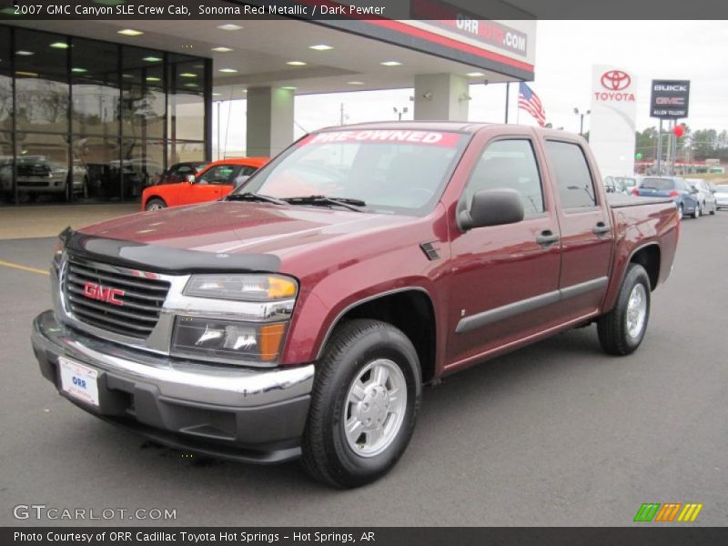 Sonoma Red Metallic / Dark Pewter 2007 GMC Canyon SLE Crew Cab