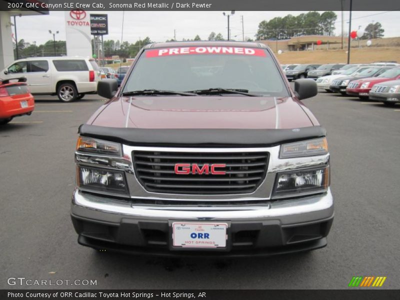 Sonoma Red Metallic / Dark Pewter 2007 GMC Canyon SLE Crew Cab