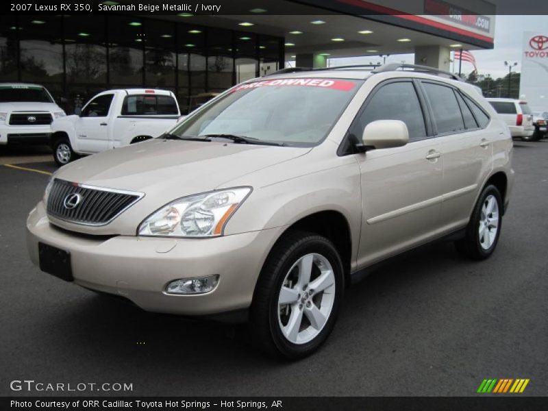 Savannah Beige Metallic / Ivory 2007 Lexus RX 350