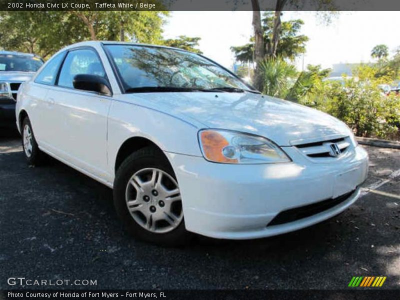 Front 3/4 View of 2002 Civic LX Coupe